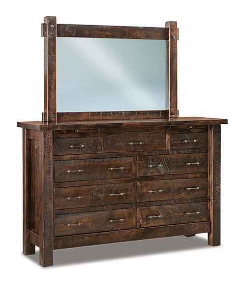 Amish Houston 9 Drawer Dresser w/jewelry drawer - Click Image to Close