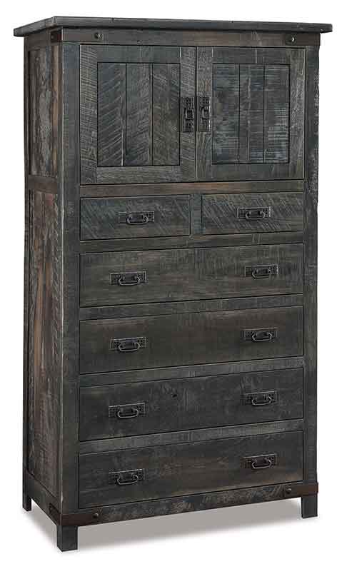 Amish Ironwood Chest Armoire - Click Image to Close