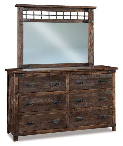 Amish Ironwood 6 Drawer Dresser