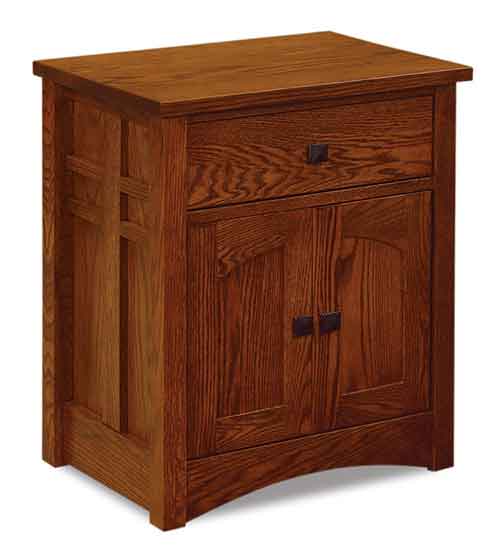 Amish Kascade Nightstand 1 drawer, 2 doors - Click Image to Close
