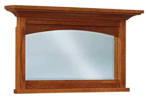 Amish Kascade Beveled Arch His & Hers Chest Mirror