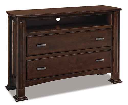 Amish Lexington 2 Drawer Media Chest - Click Image to Close