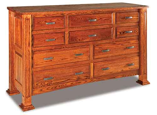 Amish Lexington 10 Drawer Dresser
