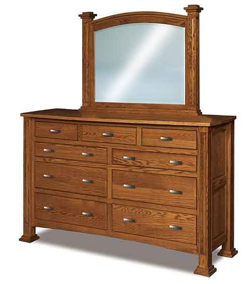 Amish Lexington 9 Drawer Dresser - Click Image to Close