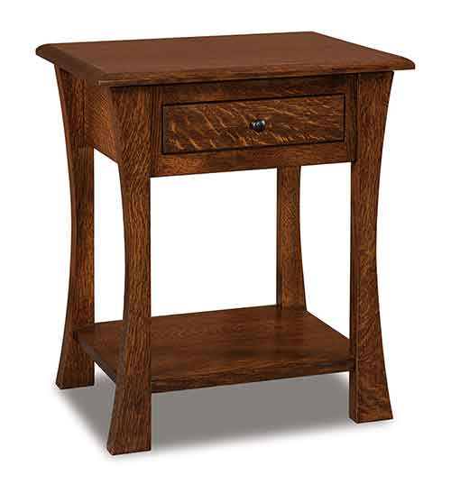 Amish Matison 1 Drawer Open Nightstand - Click Image to Close