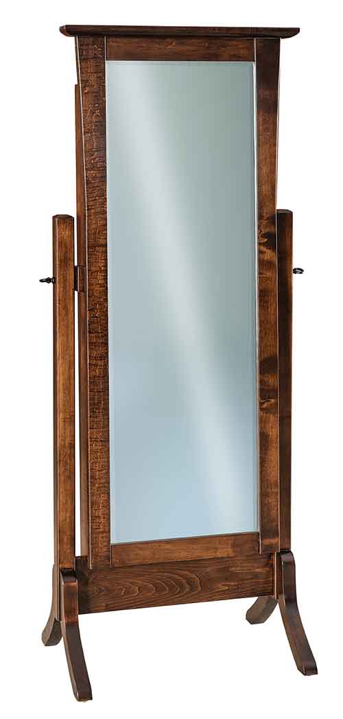 Amish Matison Beveled Cheval Mirror - Click Image to Close