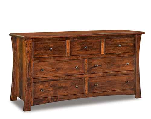 Amish Matison 7 Drawer Dresser