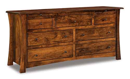 Amish Matison 7 Drawer Dresser w/jewelry drawer - Click Image to Close