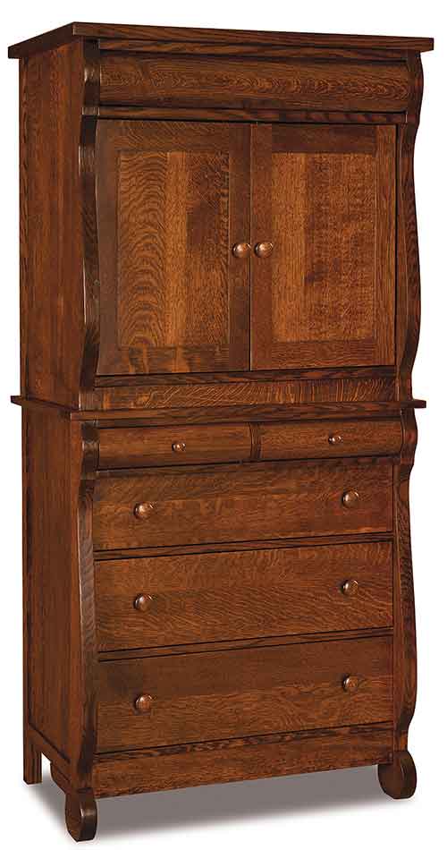 Amish Old Classic Sleigh Armoire