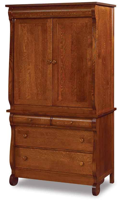 Amish Old Classic Sleigh Armoire