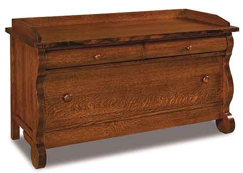 Amish Old Classic Sleigh Blanket Chest