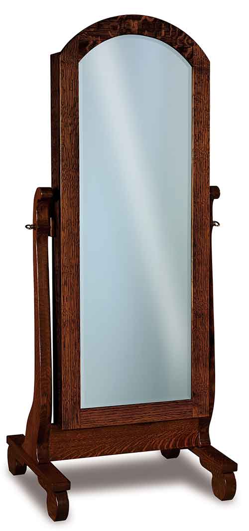 Amish Old Classic Sleigh Cheval Mirror