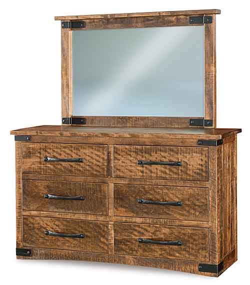 Amish Orewood 6 Drawer Dresser