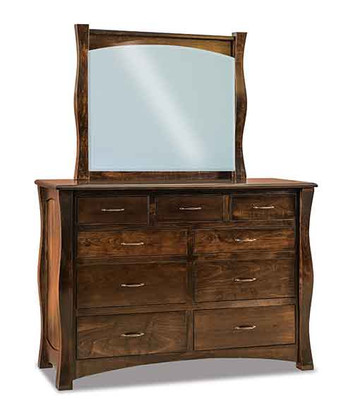 Amish Reno 9 Drawer Dresser - Click Image to Close