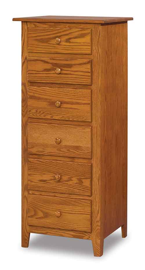 Amish Shaker 6 Drawer Lingerie Chest - Click Image to Close