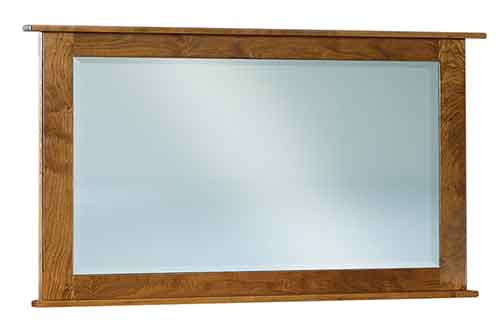 Amish Shaker Beveled 073 Mule Dresser Mirror - Click Image to Close