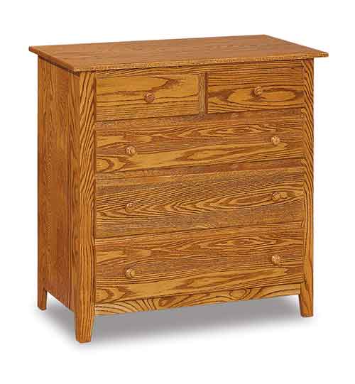 Amish Shaker 5 Drawer Childs Chest - Click Image to Close