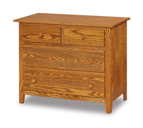 Amish Shaker 4 Drawer Child's Chest - Click Image to Close