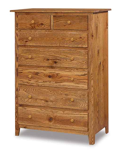 Amish Shaker 7 Drawer Chest - Click Image to Close