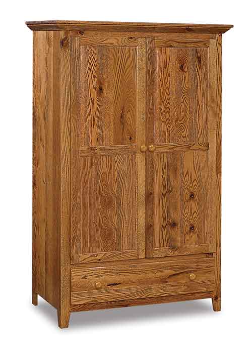 Amish Shaker Wardrobe Armoire - Click Image to Close
