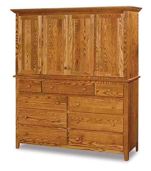Amish Shaker 2 pc. Mule Chest - Click Image to Close