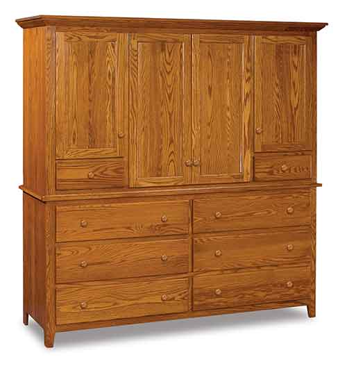 Amish Shaker Deluxe 2 pc. Mule Chest - Click Image to Close