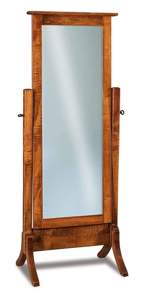 Amish Shaker Cheval Mirror - Click Image to Close