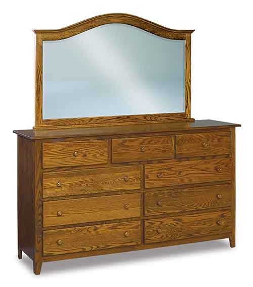 Amish Shaker 72" 9 Drawer Mule Dresser - Click Image to Close