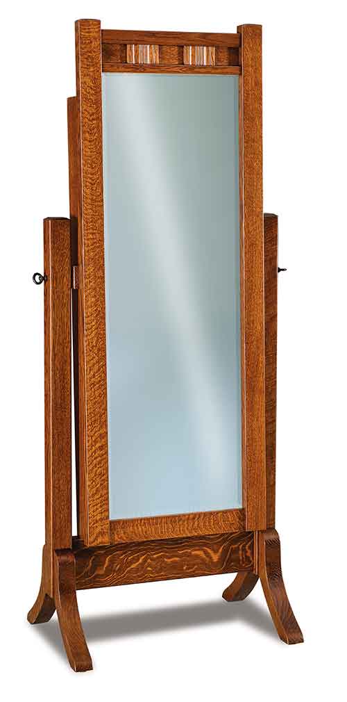 Amish Sequoyah Cheval Mirror - Click Image to Close