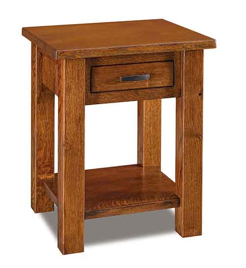 Amish Timbra 1 Drawer Open Nightstand - Click Image to Close