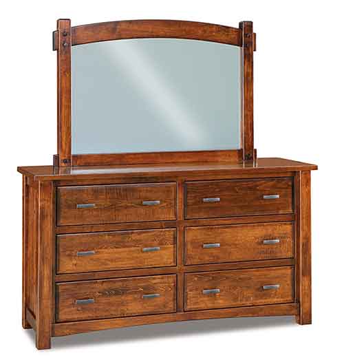 Amish Timbra 6 Drawer Dresser - Click Image to Close