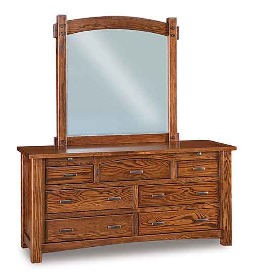 Amish Timbra 7 Drawer Dresser w/ 2 jewelry drawers - Click Image to Close