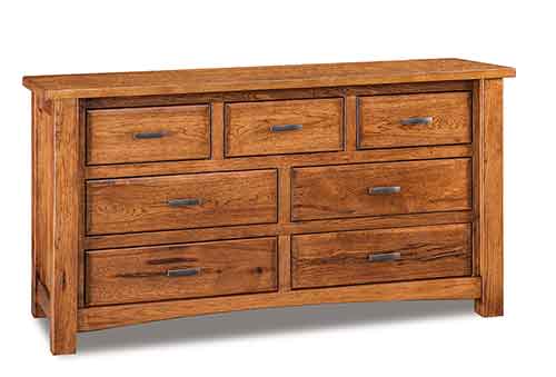 Amish Timbra 7 Drawer Dresser