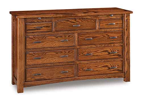 Amish Timbra 9 Drawer Dresser w/2 jewelry drawers - Click Image to Close