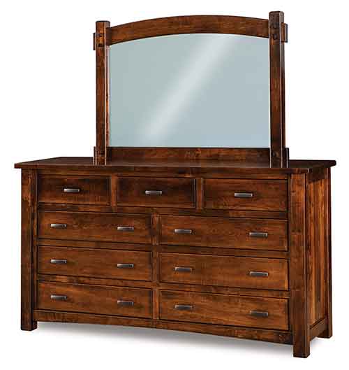 Amish Timbra 9 Drawer Dresser - Click Image to Close