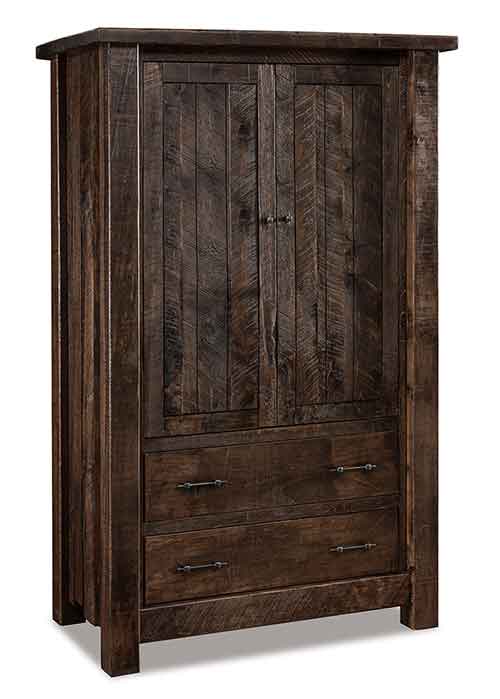 Amish Vandella Armoire; 2 drawers, 2 doors, 2 adj. shelves