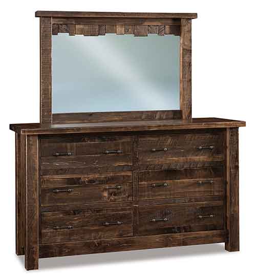 Amish Vandella 6 Drawer Dresser - Click Image to Close