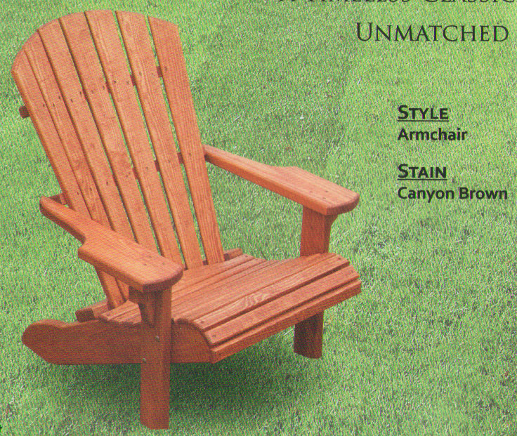 Pine Outdoor Classic Arm Chair - Click Image to Close