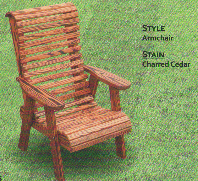 Pine Outdoor Rollback Armchair - Click Image to Close