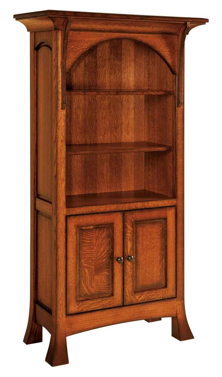 Amish Breckenridge 48" Bookcase with Doors