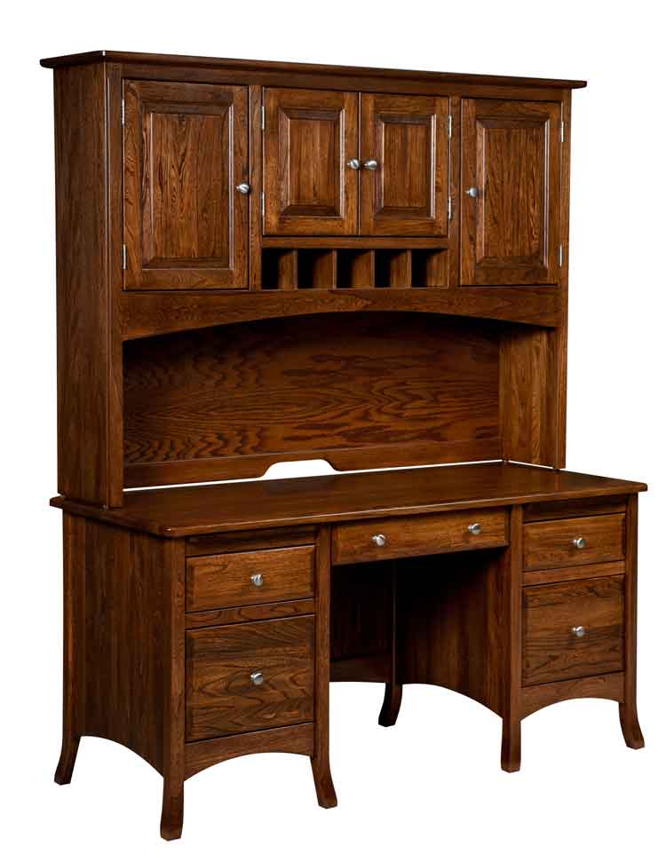 Amish Carlisle Double Pedestal Desk - Click Image to Close