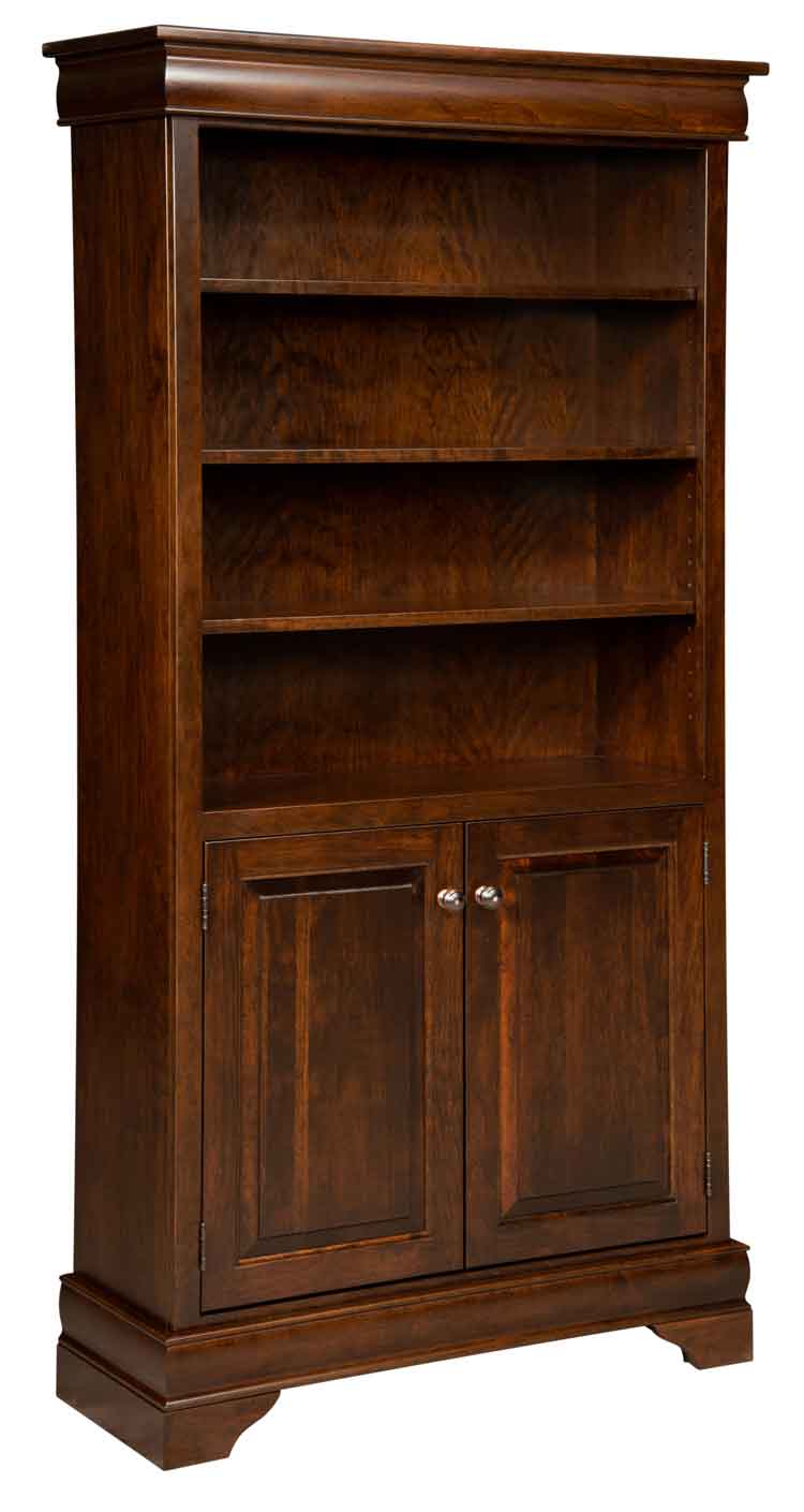 Amish Fairfield Bookcase with Doors