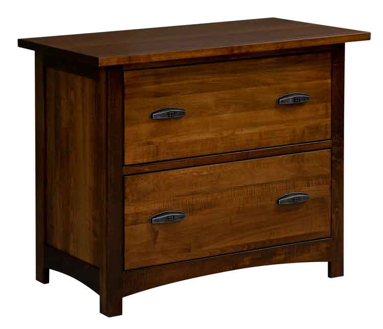Amish Oakwood Lateral File Cabinet