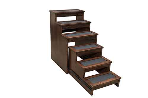 6-Step Pet Step Retractable 5" Risers, Treads 7