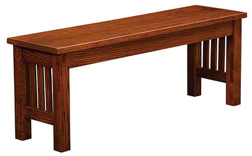 Amish Trestle Mission Bench - Click Image to Close