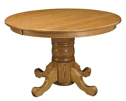 Amish Single Pedestal Table