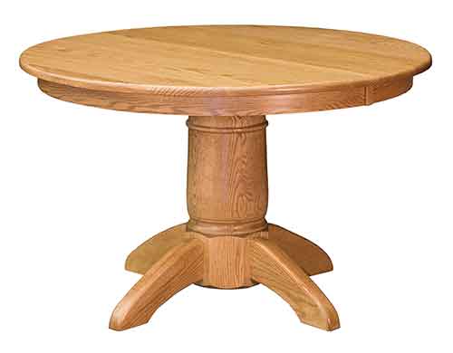 Amish Tuscan Single Pedestal Table