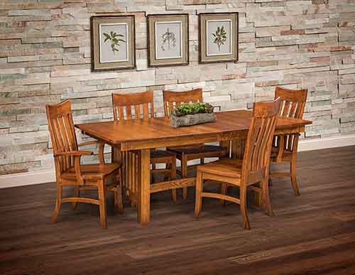 Amish Bellingham Trestle Table - Click Image to Close
