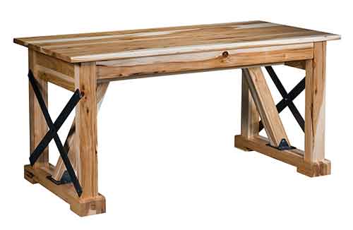 Amish Industrial Writing Desk - Click Image to Close