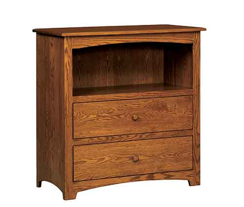 Amish Monterey 2 Drawer Dresser - Click Image to Close